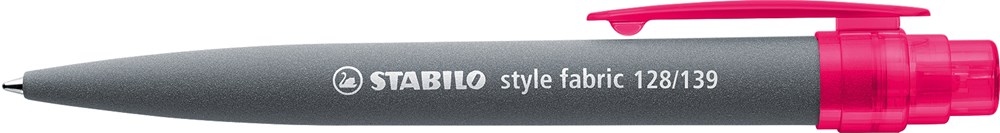 STABILO style fabric Kugelschreiber - grau/transparent pink