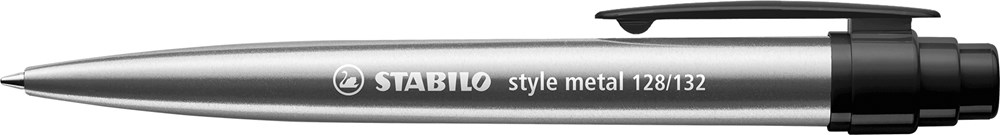 STABILO style metal Kugelschreiber - Silber/Schwarz