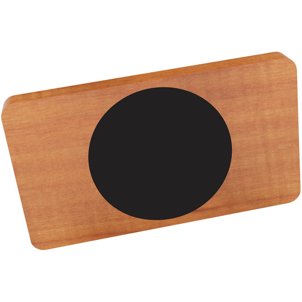 SCX.design P37 5000 mAh kabellose Powerbank aus Holz mit Leuchtlogo