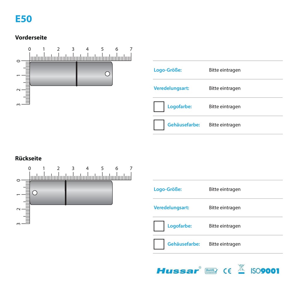USB-Stick E50 USB 2.0 Flash Disk   4 GB SilberSilberUSB 2.0 Flash Disk 4 GB