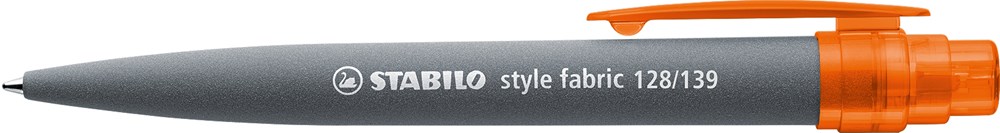 STABILO style fabric Kugelschreiber - grau/transparent orange