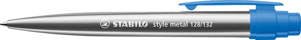 STABILO style metal Kugelschreiber - Silber/Blau