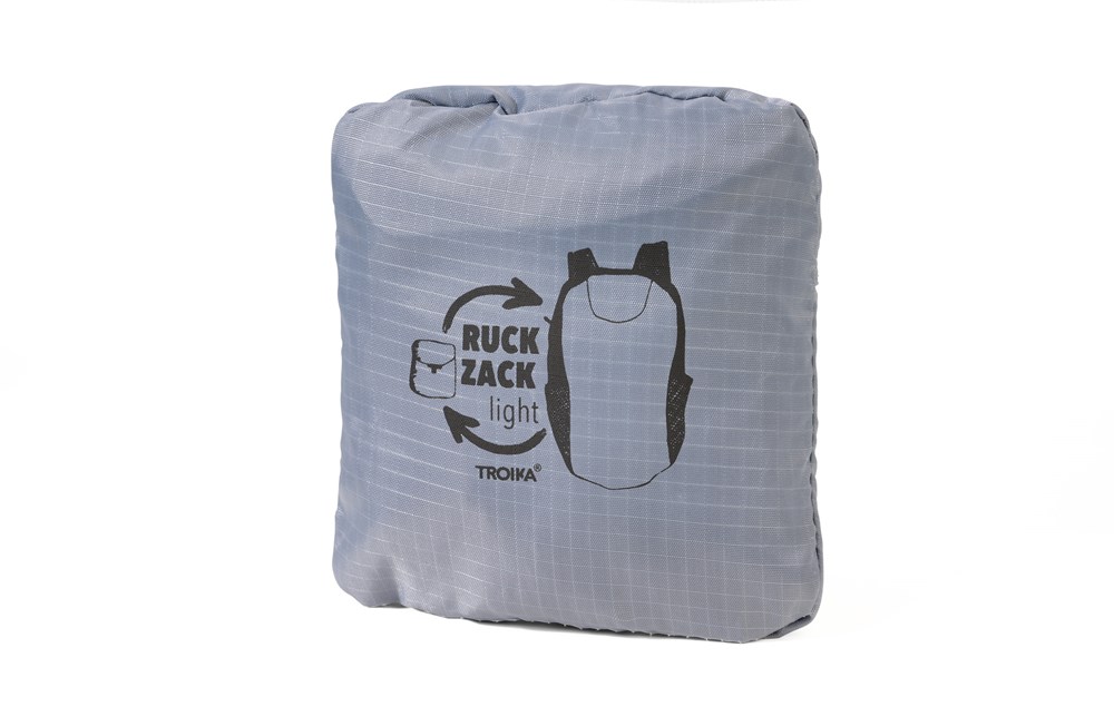 TROIKA Rucksack - grau, schwarz