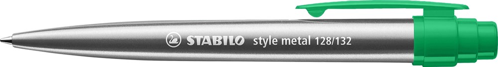 STABILO style metal Kugelschreiber - Silber/Grün