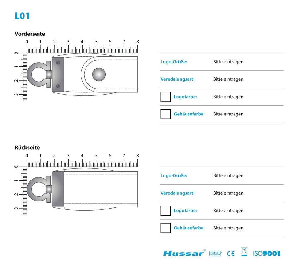 USB-Stick L01 USB 3.0 Flash Disk  64 GB WeißUSB 3.0 Flash Disk 64 GB