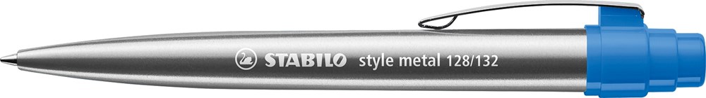STABILO style metal Kugelschreiber - Silber/Blau