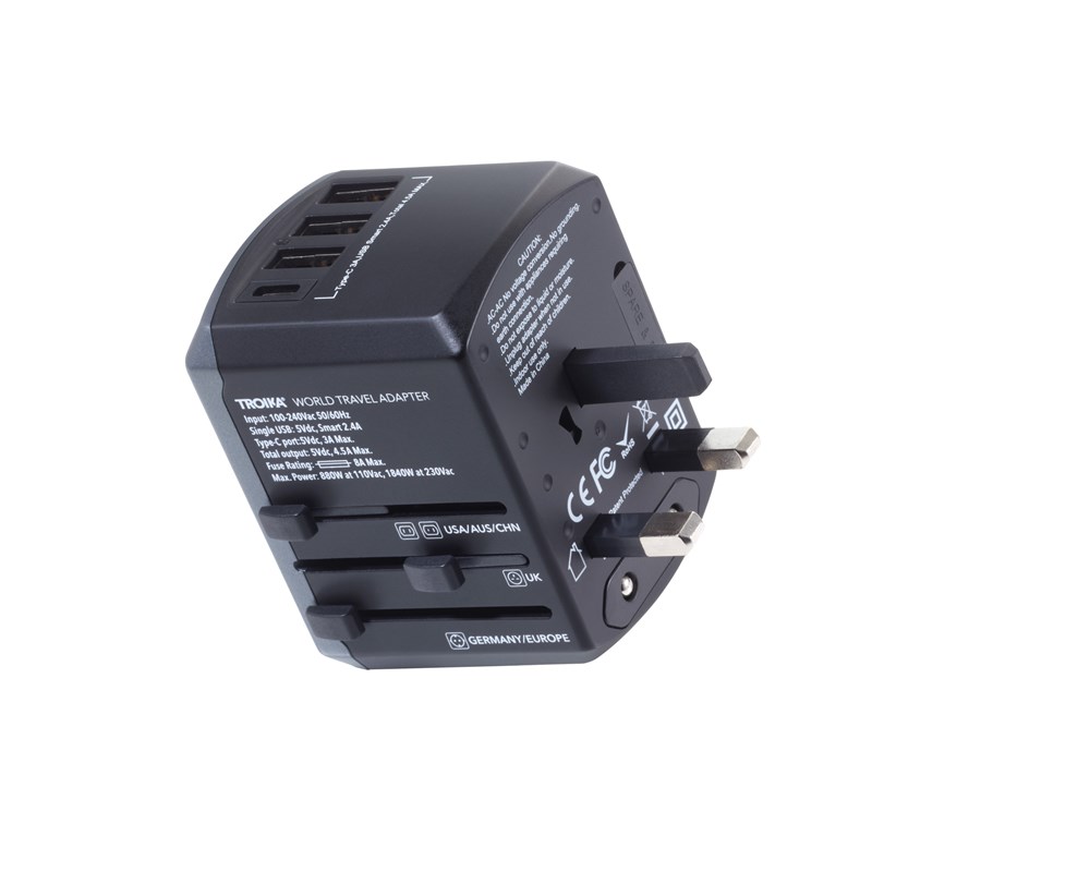 TROIKA Reiseadapter-Set TROIKA WORLD TRAVEL ADAPTER TROIKA Reiseadapter-Set TROIKA WORLD TRAVEL ADAPTER