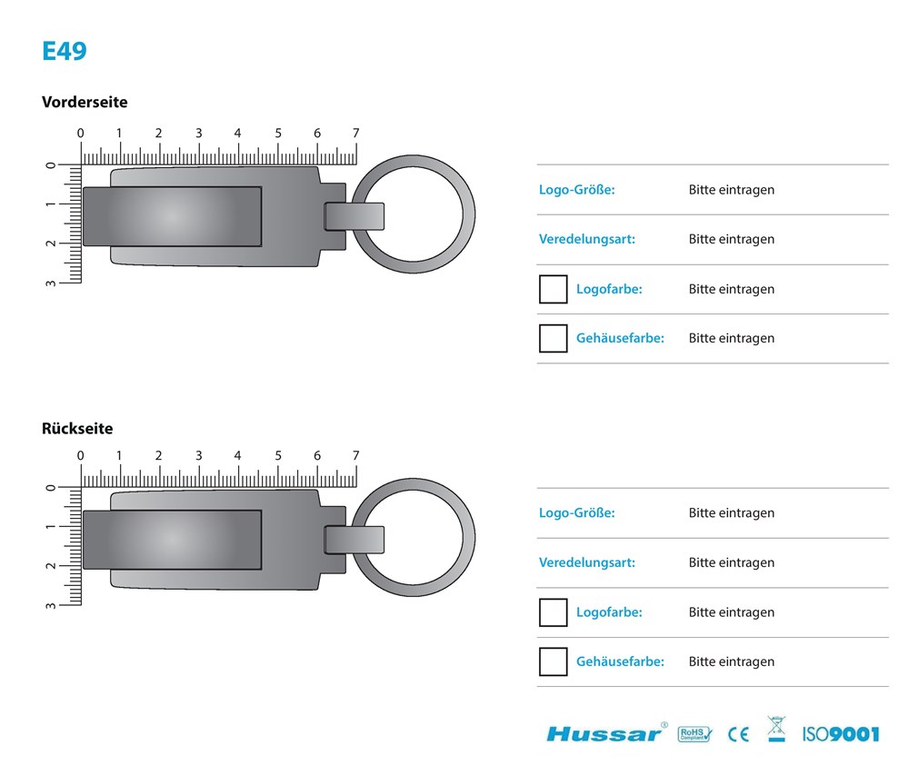 USB-Stick E49 USB 2.0 Flash Disk   1 GB SilberSilberUSB 2.0 Flash Disk 1 GB