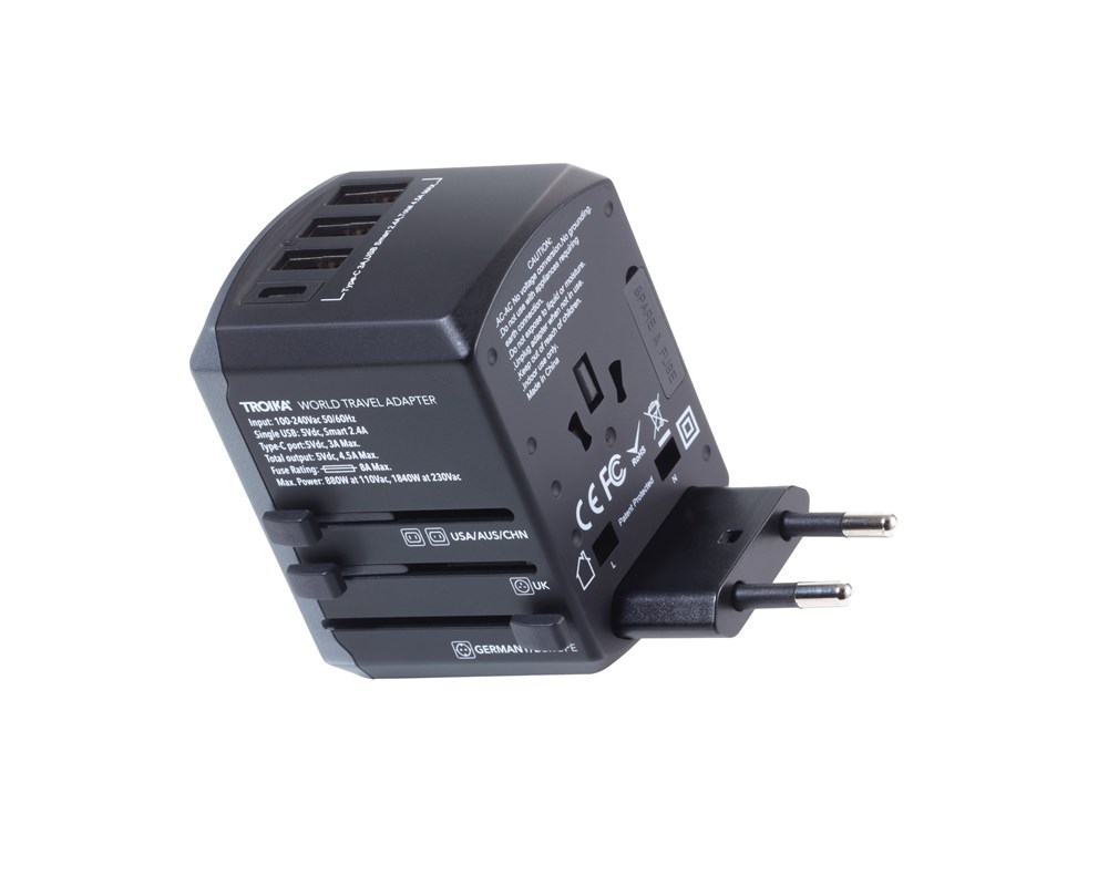 TROIKA Reiseadapter-Set TROIKA WORLD TRAVEL ADAPTER TROIKA Reiseadapter-Set TROIKA WORLD TRAVEL ADAPTER