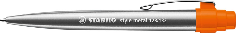 STABILO style metal Kugelschreiber - silber/orange