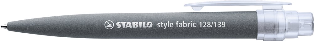 STABILO style fabric Kugelschreiber - grau/transparent weiß