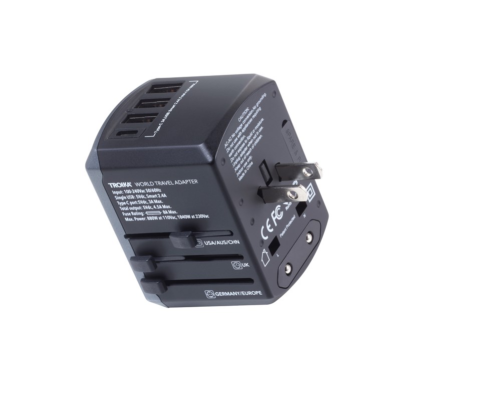 TROIKA Reiseadapter-Set TROIKA WORLD TRAVEL ADAPTER TROIKA Reiseadapter-Set TROIKA WORLD TRAVEL ADAPTER