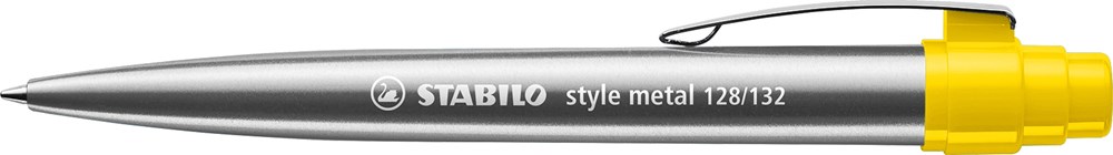 STABILO style metal Kugelschreiber - Silber/Gelb