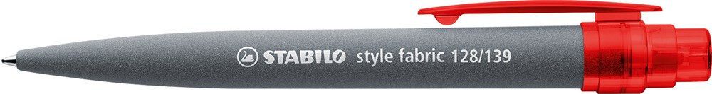 STABILO style fabric Kugelschreiber - grau/transparent rot