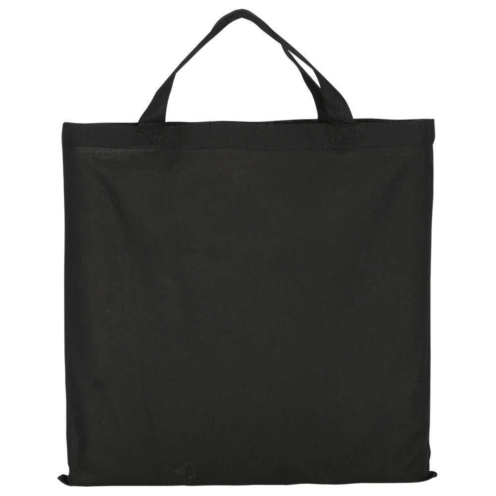 TEXXILLA QUADRATISCH, PRAKTISCH, GUT – Baumwolltasche, schwarz, ca. 140 g/m²