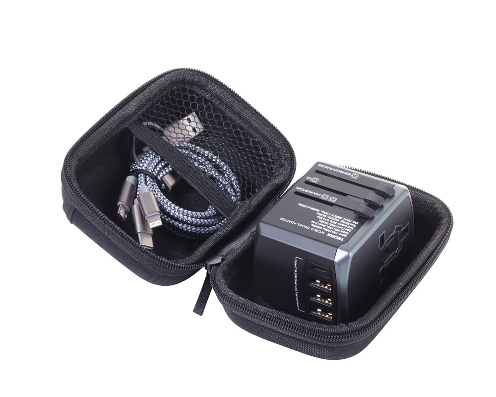 TROIKA Reiseadapter-Set TROIKA WORLD TRAVEL ADAPTER TROIKA Reiseadapter-Set TROIKA WORLD TRAVEL ADAPTER