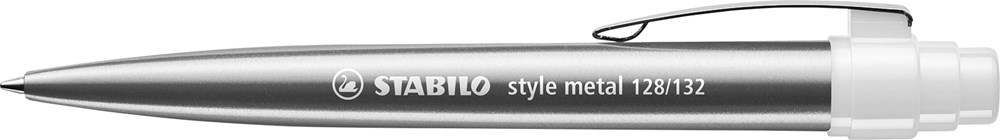 STABILO style metal Kugelschreiber - Silber/Weiß
