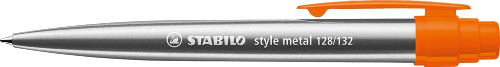 STABILO style metal Kugelschreiber - silber/orange